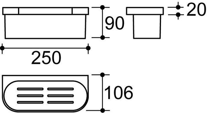 Produktbild Hewi Duschkorb (10.60 x 29 x 9 cm)