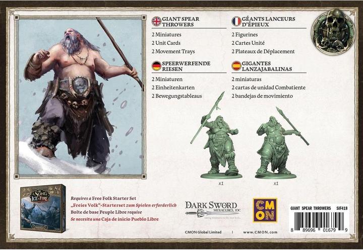 Actual product image Cmon Song of Ice & Fire - Giant Spear Throwers (German)
