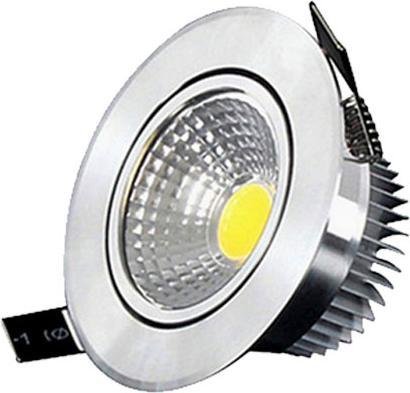 Produktbild Lumina Swiss LED COB Einbauspot Chrom 3W warm-weiss 3000K Dimmbar (300 lm)