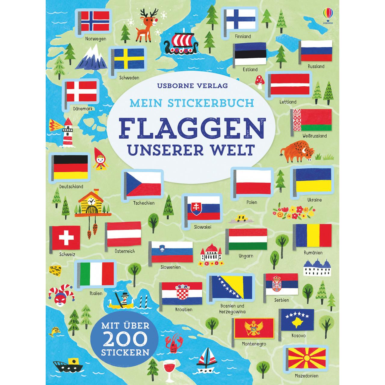Usborne Publishing, Sticker, Mein Stickerbuch: Flaggen unserer Welt