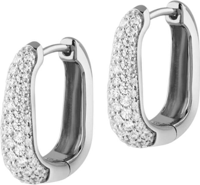 Immagine prodotto Guess Orecchini 17MM NUANCE FULL PAVE HUGGIES (Argento 925, Argento sterling)