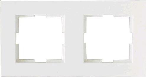 Actual product image EGB 92501901 Barrow cover frame 2gang white