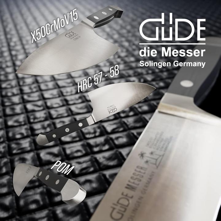 Actual product image Gude Alpha kruidenmes haai 14 cm messenstaal zwart (14 cm)