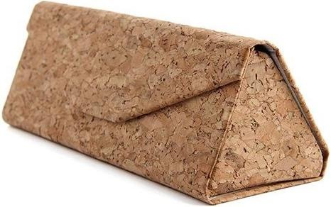 Immagine prodotto Bekos Custodia per occhiali pieghevole in sughero e velluto