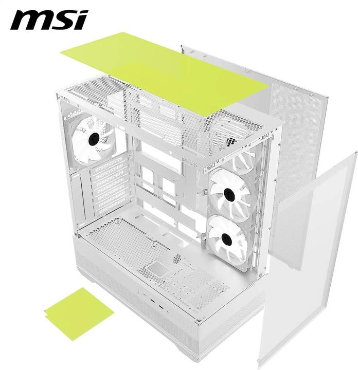 Actual product image MSI GEH Midi MAG PANO 110R PZ WHITE (ATX, mATX, Mini-ITX)