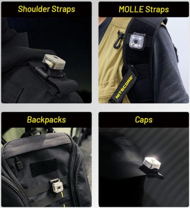 Actual product image Nitecore NSC10 Shoulder Clip