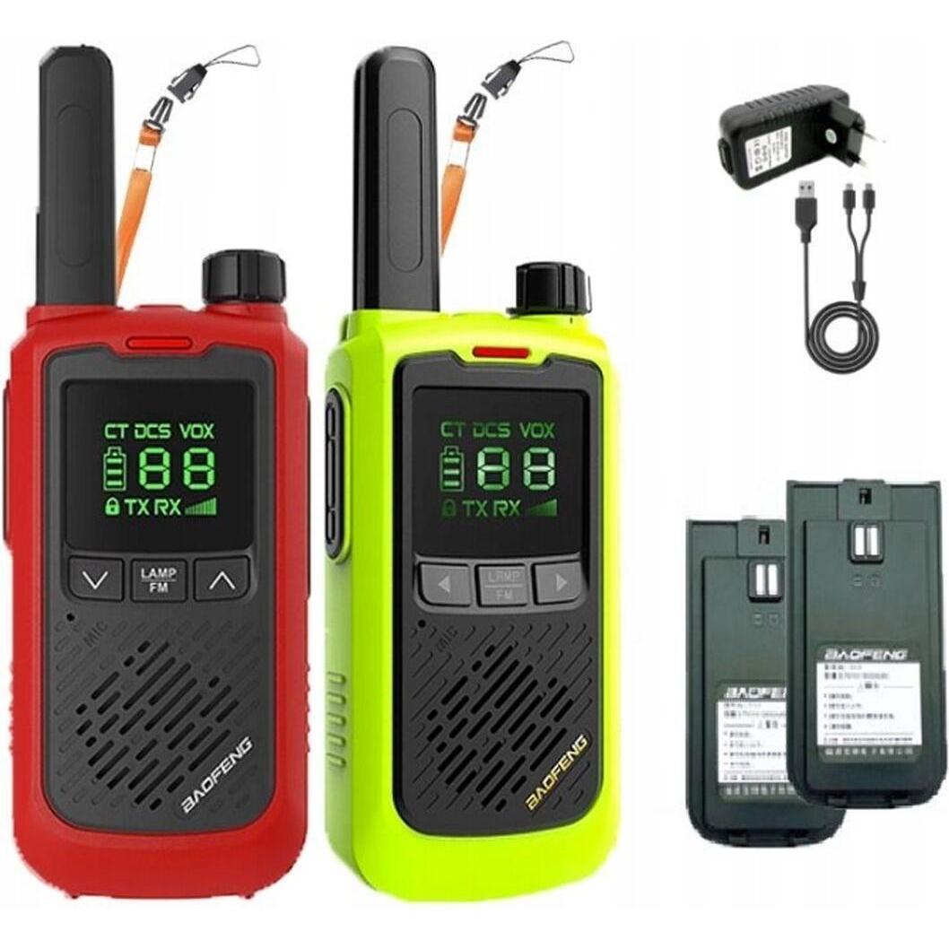 Baofeng Walkie-Talkie BF-T17 Nero (10 km), Walkie-talkie, Nero