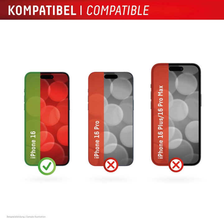 Produktbild Displex Privacy Glass, Privacy Full Cover Panzerglas (1 Stück, Apple iPhone 16)
