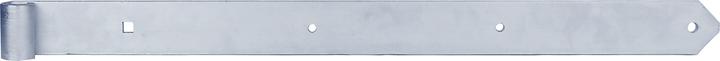 Actual product image GAH Shutter hinge length 800 x 20 x 60 mm thickness 8 mm steel electrogalvanised yellow Ø 20 mm rounded