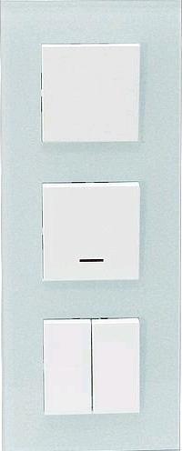 Produktbild EGB V50251398 Abdeckrahmen 50x50 3fach Glas mint