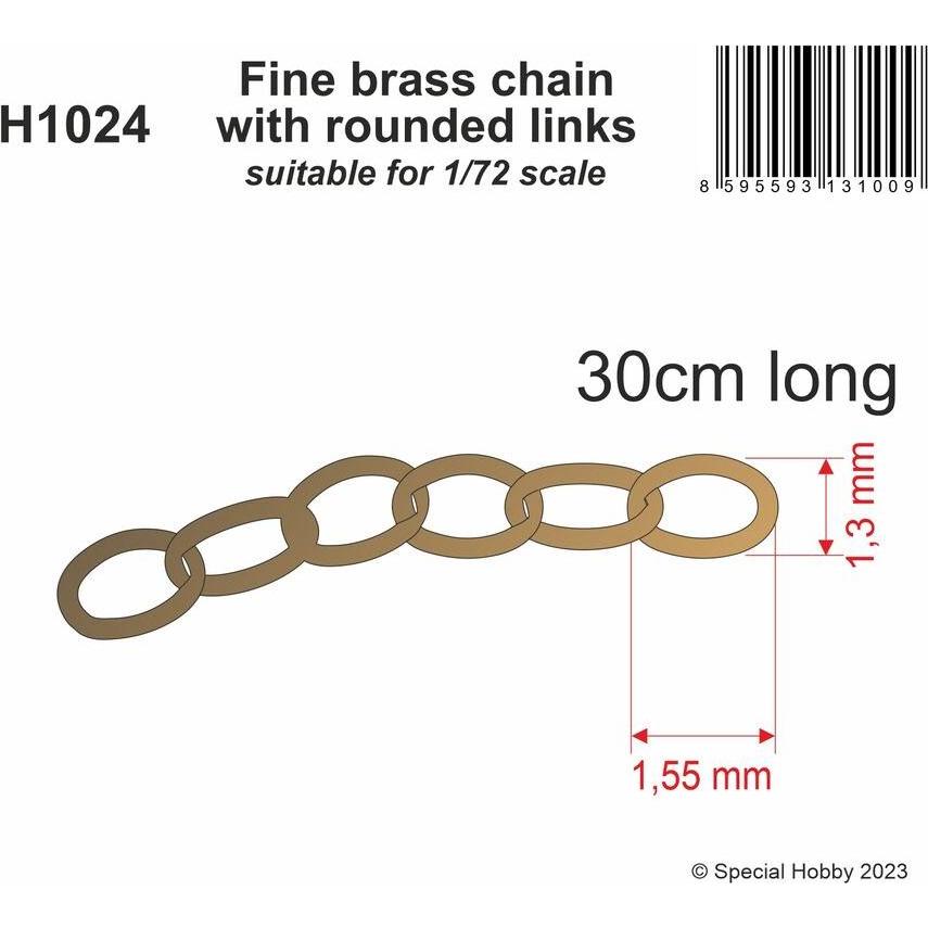 CMK Fine brass chain with rounded links - suitable for 1/72 scale