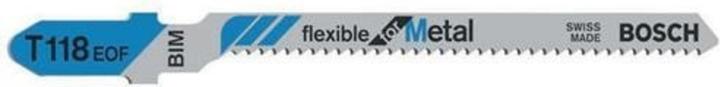 Produktbild Bosch Professional Zubehör PRO Metal curve T118EOF Stichsägeblatt, 83 mm, 5-tlg.
