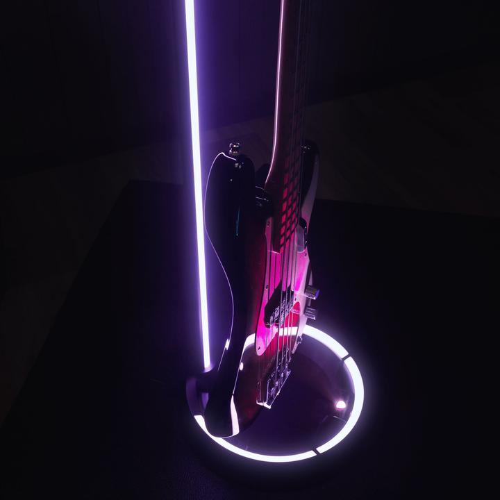 Produktbild Gravity GS LS 01 NH B - Guitar GLOW STAND®, Neckhug (E-Bass, E-Gitarre)