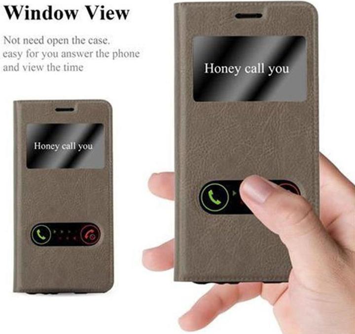 Produktbild Cadorabo Book mit View Doppelfenster Cover (Huawei P10)