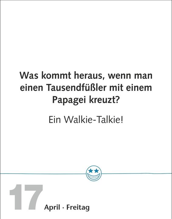 Actual product image Harenberg Beste Witze Tagesabreisskalender 2026 (Hardcover, German)