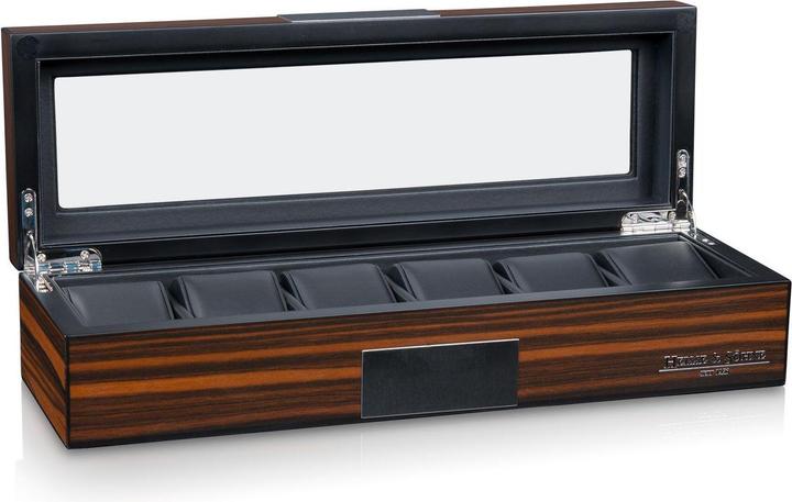Produktbild Heisse & Söhne Uhrenbox Uhrenbox Vegas 6 - Ebony