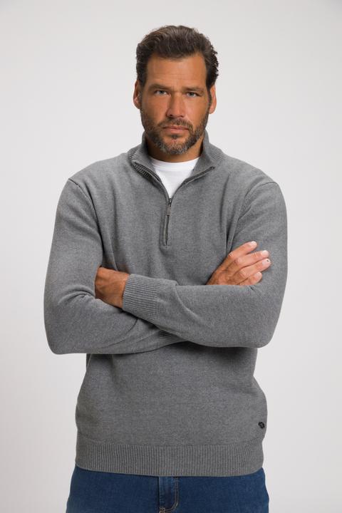 Produktbild JP1880 JP 1880 Stricktroyer, Stehkragen, Zipper, Langarm, bis 7 XL (L)