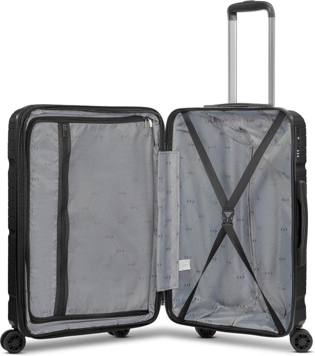 Produktbild D&N Travel Line 4300-Plus 4 Rollen Trolley M 65 cm mit Dehnfalte (58 l, M (50 - 90l))