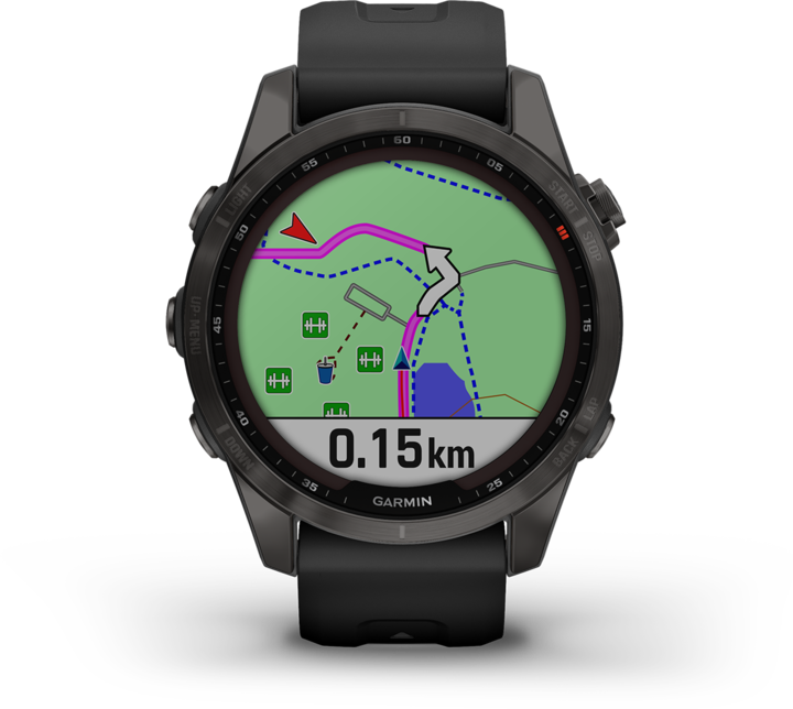Produktbild Garmin fenix 7S Sapphire Solar (42 mm)