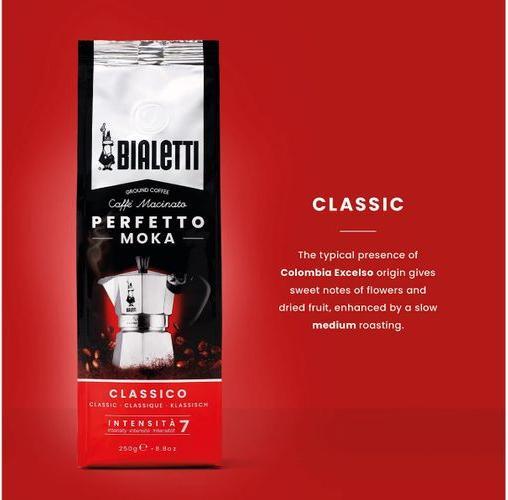 Image du produit Bialetti Classico (Torréfaction moyenne, 250 g)