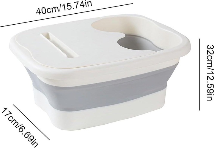 Actual product image König Design Faltbare Fussbadewanne Fussmassage Fussmassagegerät Fussbad Spa Pediküre 21 Liter