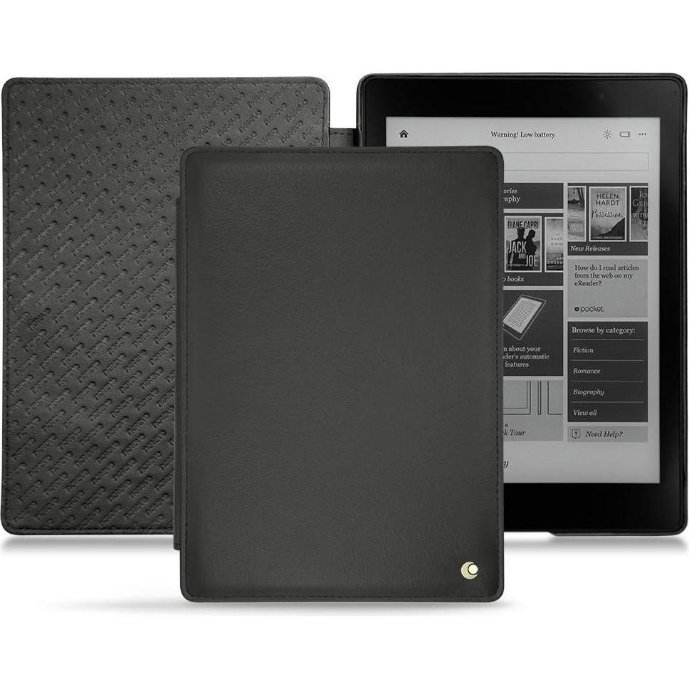 Noreve Lederschutzhülle horizontal (Aura One), eReader Zubehör, Schwarz