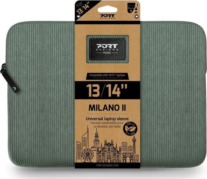Actual product image Port Designs Port MILANO II ECO Laptoptasche 13/14" sage green (14")