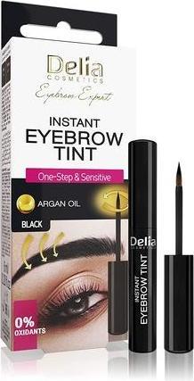 Produktbild Delia Cosmetics Eyebrow Expert Instant Eyebrow Tint Black mit Arganöl 6ml - 20 Anwendungen (6 ml)