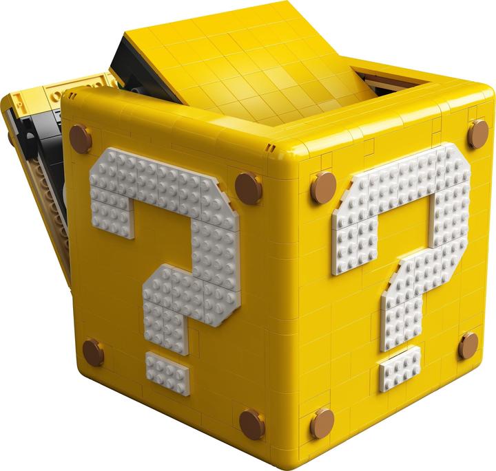Actual product image LEGO Question Mark Block from Super Mario 64 (71395, LEGO Rare Sets, LEGO Super Mario)