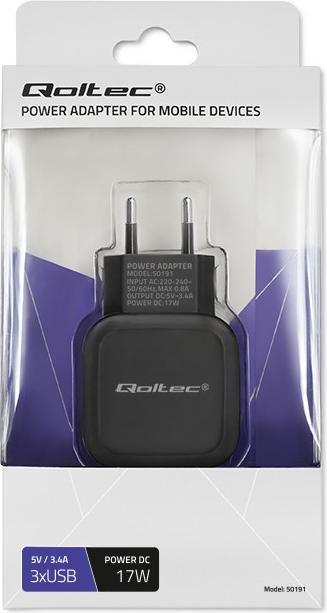 Immagine prodotto Qoltec 50191 Caricatore (17 W)