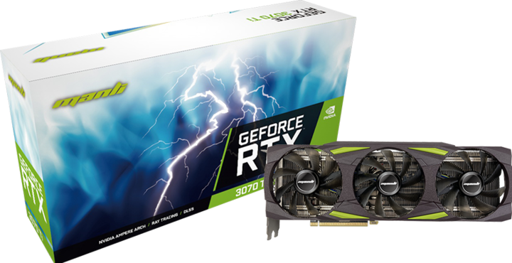 Actual product image Manli GeForce RTX 3070 Ti (8 GB)