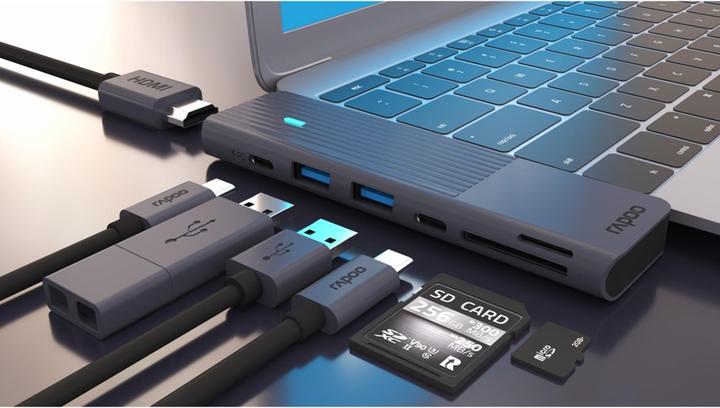 Produktbild Rapoo UCM-2003 (USB-C, 7 Ports)