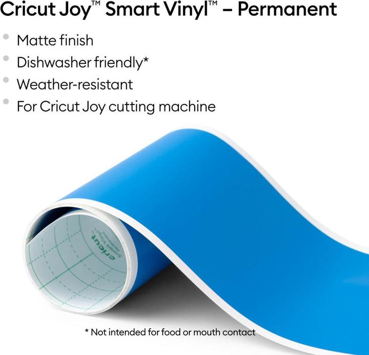 Immagine prodotto Cricut Smart Vinyl Permanent Joy 14x122cm 1 foglio Mat Ocean (P)