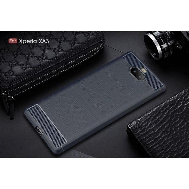 Thumbnail - MU Style Carbon Fiber TPU Softcase Series (Sony Xperia XA3), Smartphone Hülle, Blau