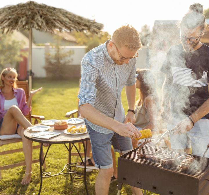 Actual product image Relaxdays Hawaii parasol (2.38 m)