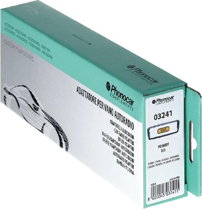 Actual product image Phonocar Radio panel black Peugeot