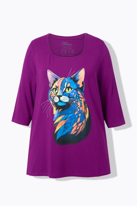 Actual product image Ulla Popken Doodle Goat Graphic Tee (60)