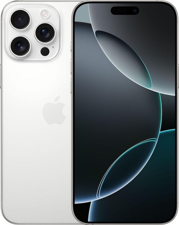 Actual product image Apple iPhone 16 Pro Max (512 GB, White titanium, 6.90", SIM + eSIM, 48 Mpx, 5G)