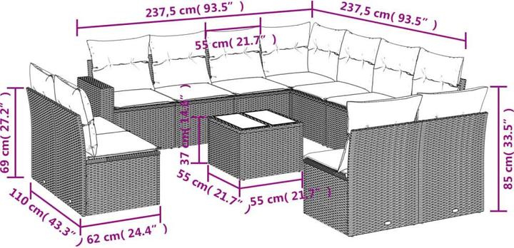 Produktbild vidaXL Kennedi