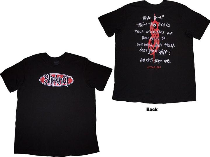 Produktbild Slipknot F It All Back Print (XL)
