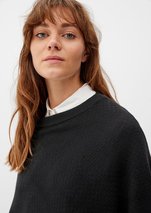 Produktbild s.Oliver Indoor-Poncho Poncho aus Baumwollmix (One Size)