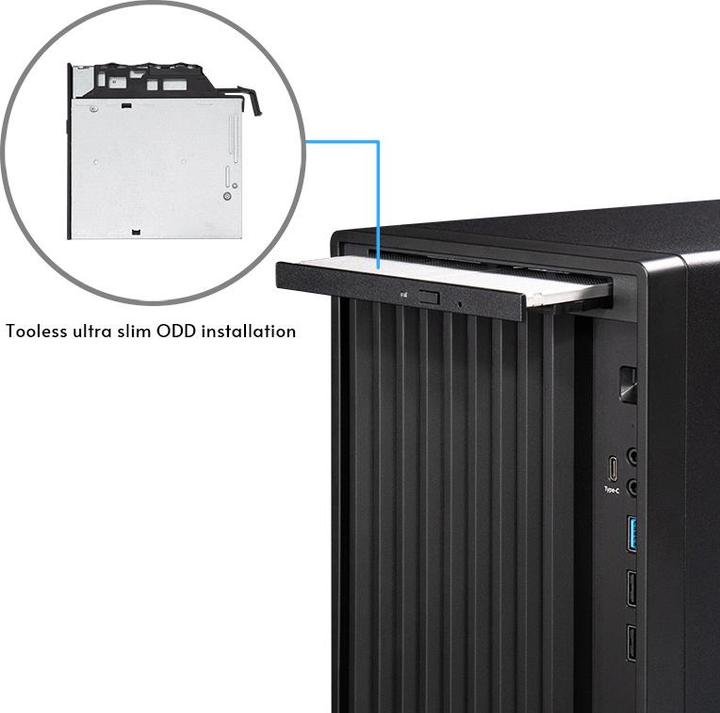 Produktbild Chieftec Bs-20b-Op Minitour Noir Sans Alim (Mini-ITX, mATX)
