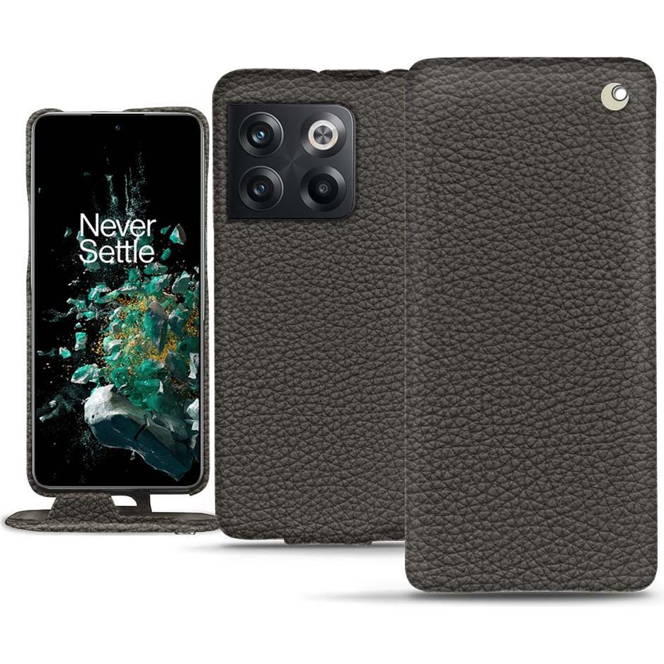 Thumbnail - Noreve Lederschutzhülle vertikal (OnePlus 10T), Smartphone Hülle, Grau