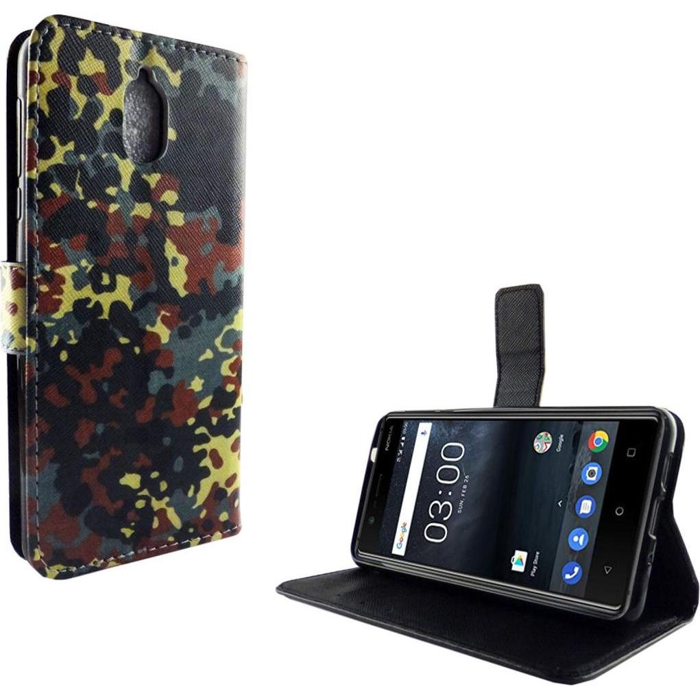 König Design Hülle Handy Schutz für Nokia 3.1 Case Cover Tasche Wallet Etui Handyhülle Bumper (Nokia 3.1), Smartphone Hü...