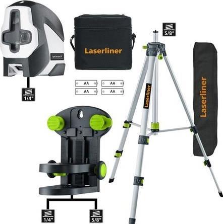 Actual product image The automatic cross line laser is ideal for aligning horizontal and vertical lin