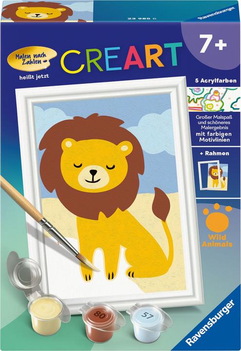 Image du produit Ravensburger CreArt - Peinture par numéros 23985 - Petit lion - dès 7 ans