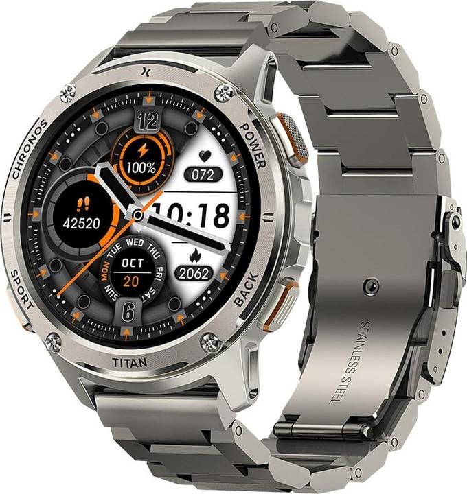 Produktbild Maxcom Smartwatch FW110 Titan Chronos silber (4G)
