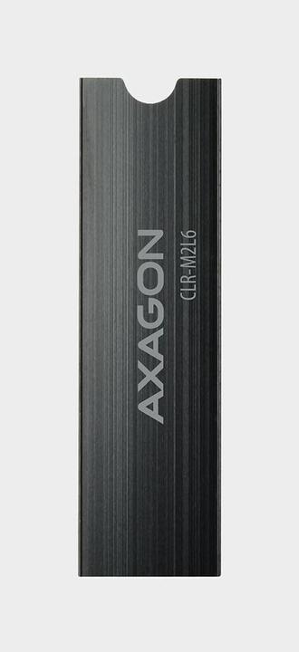 Actual product image Axagon CLR-M2L6 passive M.2 SSD heatsink - 2280, 6 mm height, aluminium