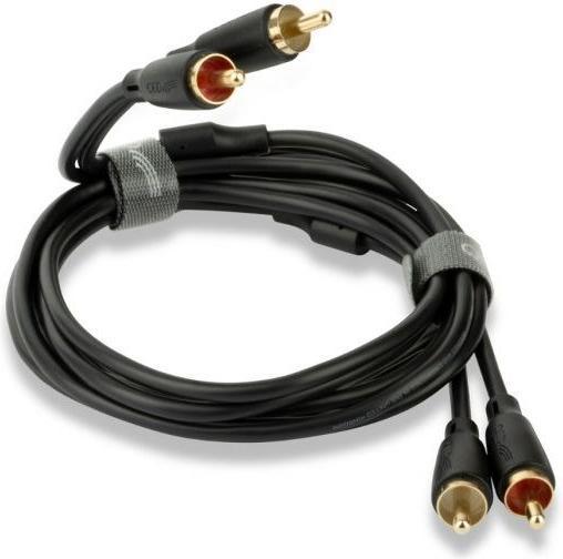 QED Connect Cable 2 X Phono (M) To 2 X Phono (M) 0.75 metres QE8101 (0.75 m, Cinch)