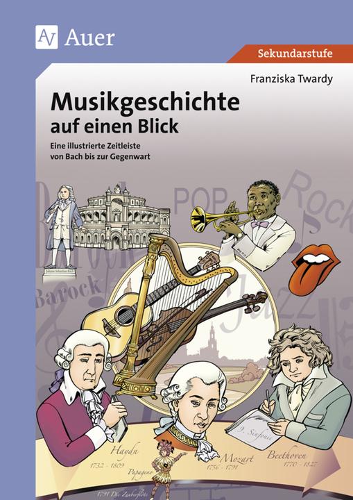 Produktbild Musikgeschichte auf einen Blick (5. bis 13. Klasse) (Deutsch, Franziska Twardy, Margit Bachfischer, 2017)